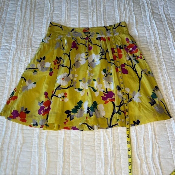 2/$30 Old Navy Floral Skirt Yellow 100% Cotton SZ 6 - Picture 11 of 13